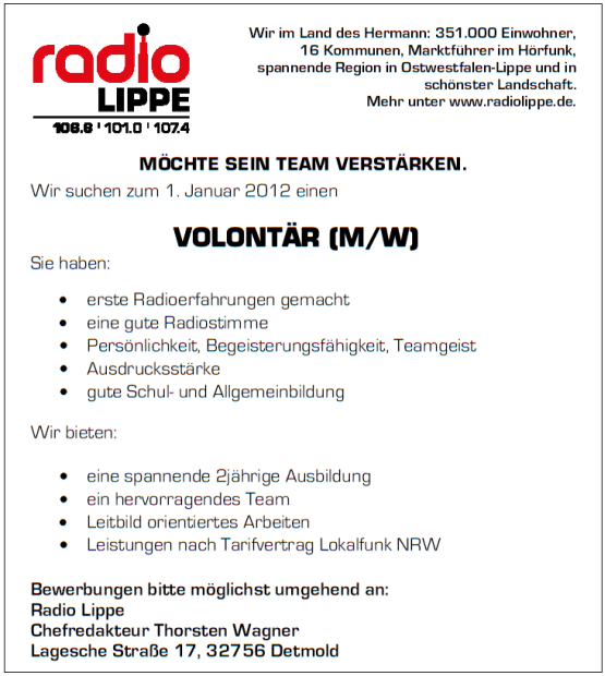 Radio Lippe 151111