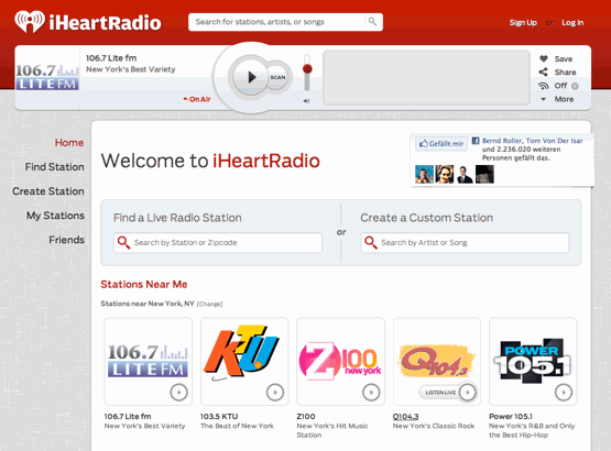 iHeartRadio screenshot