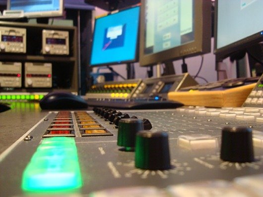 BBC Radio 1 Sendestudio in London (Bild: Thomas Giger)