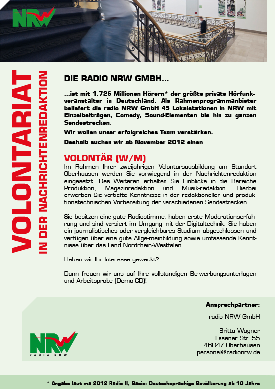 radioNRW Volontariat Nachrichten 011012b