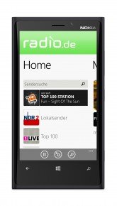 radio.de App für Windows Phone