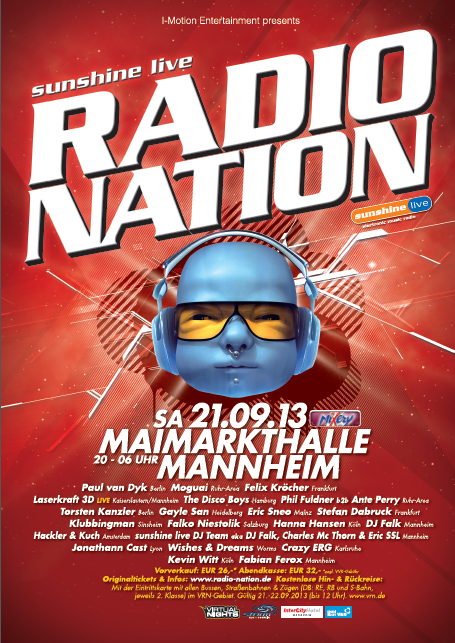 radionation sunshine live plakat