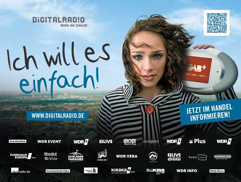 Digitalradio-Werbekampagne in Nordrhein-Westfalen.