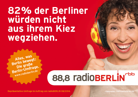 RBB RadioBerlin 88.8 Umfrage & Kampage 