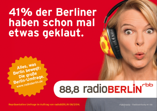 RBB RadioBerlin 88.8 Umfrage & Kampage 