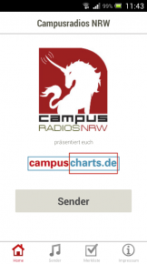 Screenshot Campusradio NRW App
