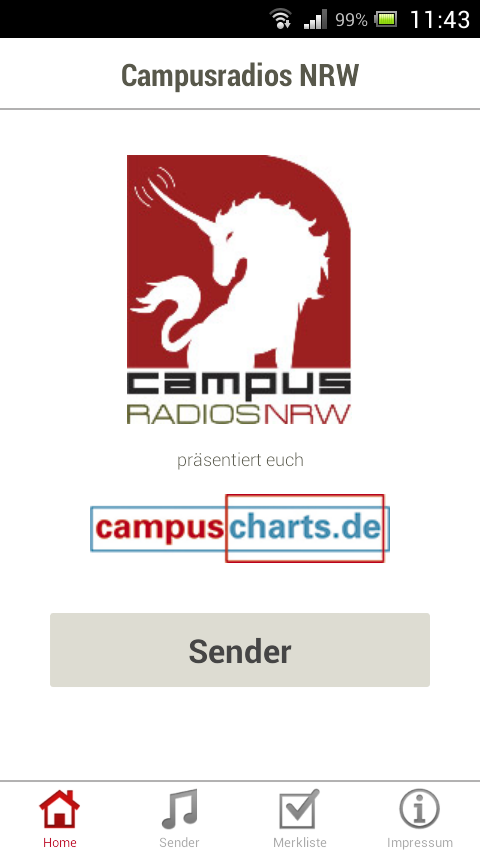 Screenshot Campusradio NRW App 2