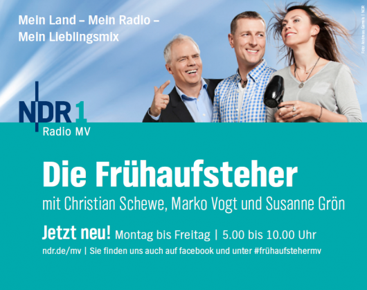 Plakatmotiv: Frühaufsteher von NDR 1 MV
