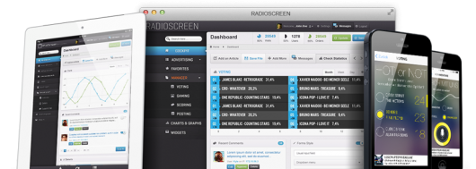 RadioScreen auf iPad, Desktop und Smartphones