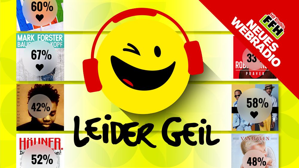 Homepage des neuen Webradios von FFH: „Leider geil“. Quelle: HIT RADIO FFH