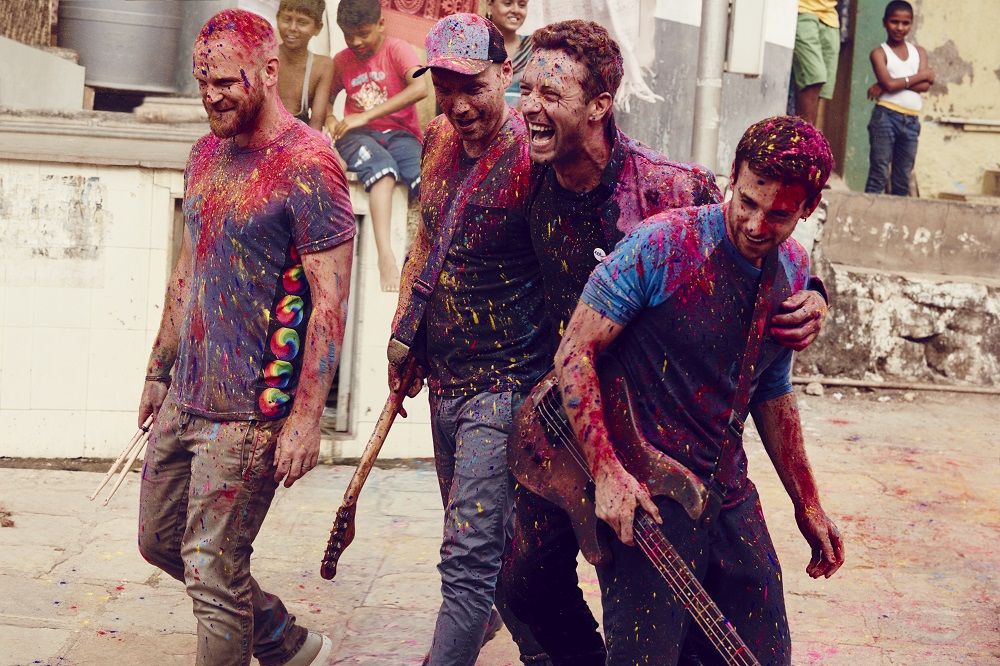 Coldplay stellt am Dienstag (8. Dezember) bei einem Exklusivkonzert mit HIT RADIO FFH ihr neues Album „A Head Full Of Dreams“ im Rahmen der „Telekom Street Gigs“ vor. Foto: Julia Kennedy