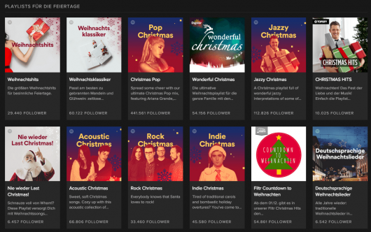 Spotify-Weihnachtsradios (Bild: Spotify)