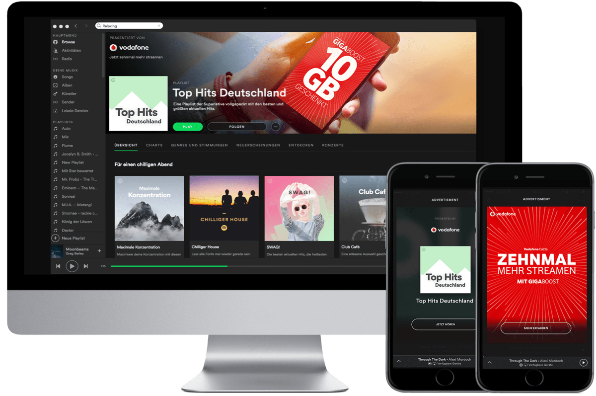 Spotify Sponsored Playlist Vodafone min