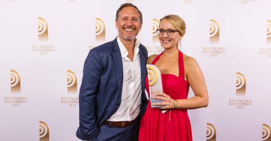 Benno Führmann und Henriette Fee Grützner (Bild: Deutscher Radiopreis 2017)