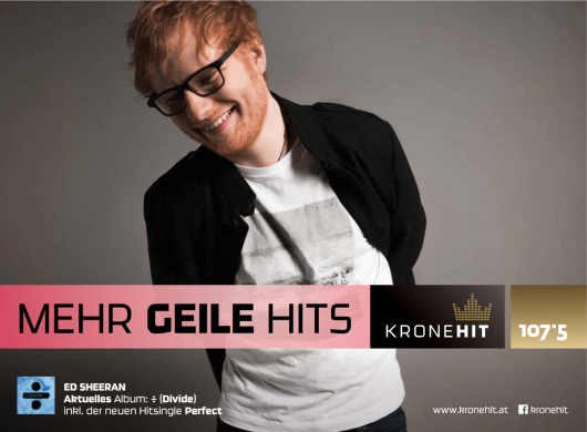KRONEHIT Plakate Herbst 2017 Ed Sheeran min