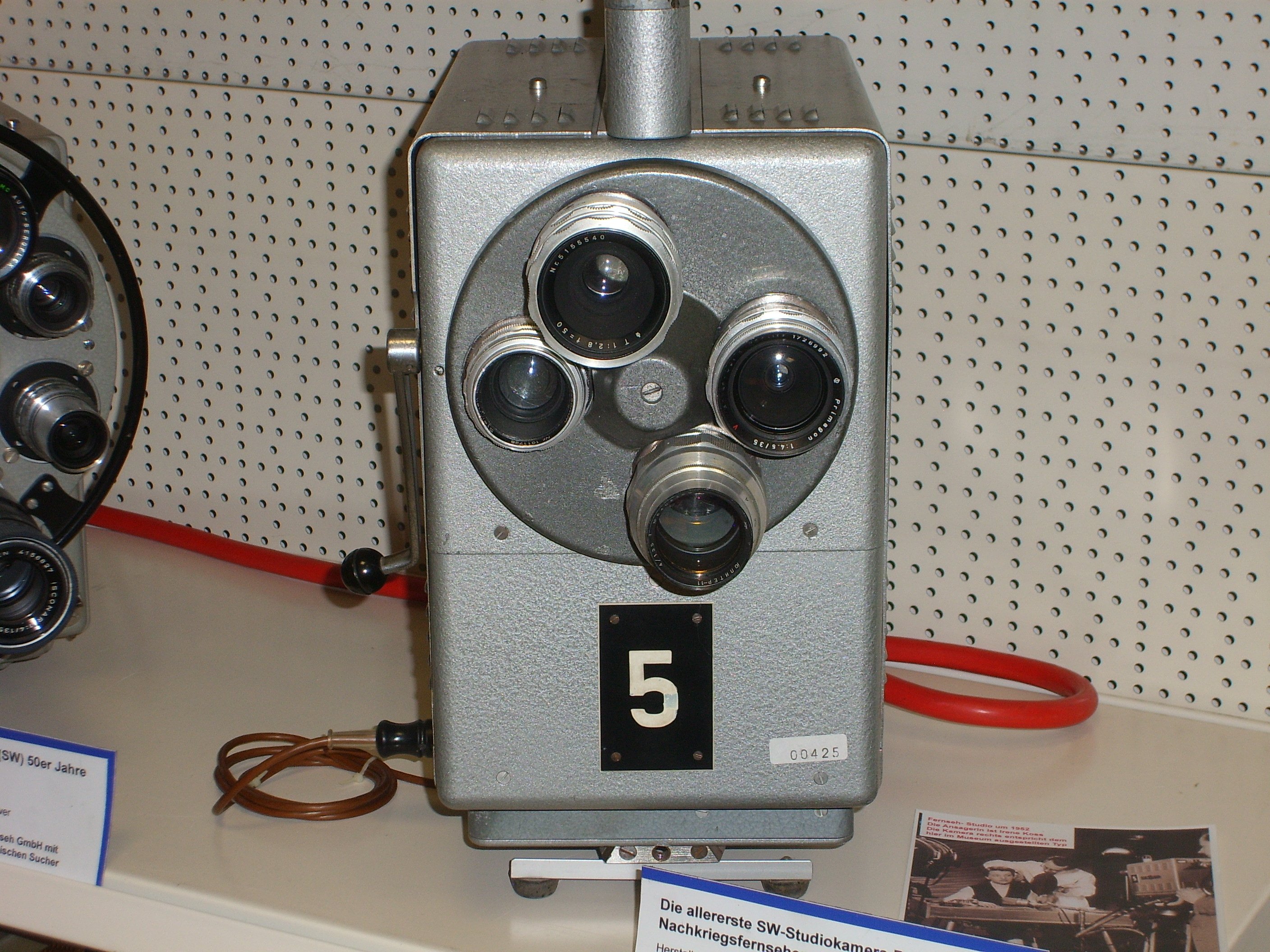 Erste Studiokamera 1952 1