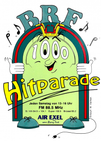 BRF Hitparade Sticker