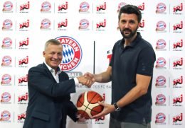 Michael Hambrock GF ENERGY und Marko Pesic GF FC Bayern Basketball cENERGY