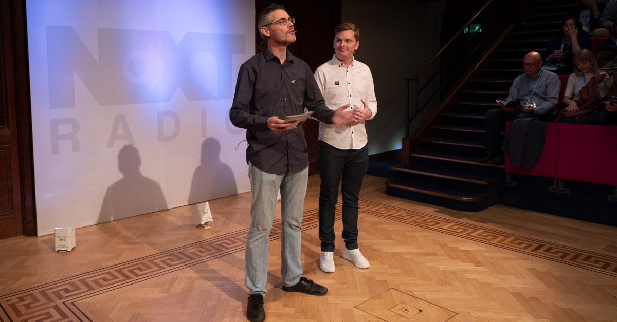 James Cridland und Matt Deegan auf der Next Radio 2018