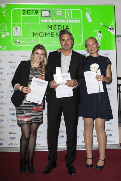 Preisträger Julia Hofmann, Oliver Ostermann  und Marie-Christine Duvernoy (Bild: antenne 1)