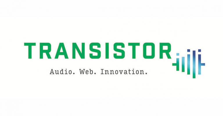 TRANSISTOR Logo mit Claim fb