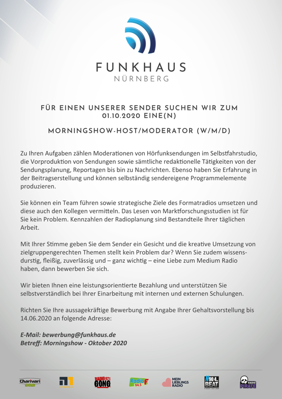Funkhaus Nuernbnerg Mornigshow Host Moderator 250520