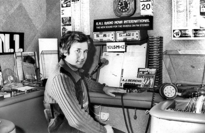 AJ Beirens 1976 bei Radio Nova International