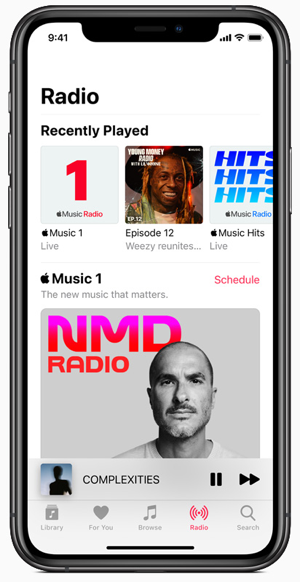 Apple music Radio1 iPhone