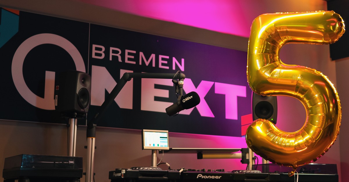 Bremen NEXT wird 5 Jahre und feiert im Radio mit seiner Community