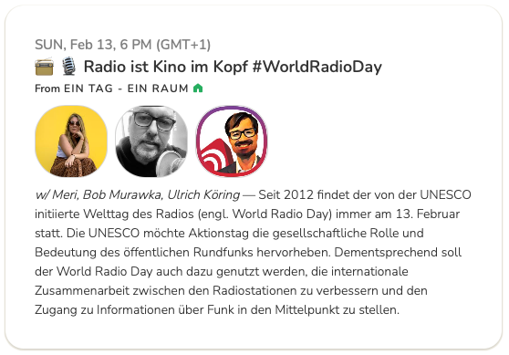 #WorldRadioDay: "Radio ist Kino im Kopf"