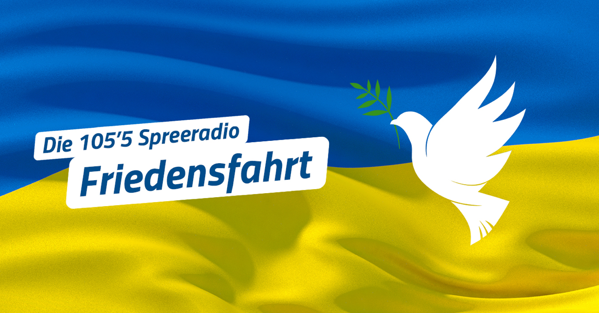 105‘5 Spreeradio Friedensfahrt gegen Ukraine-Krieg