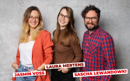 Jasmin Voss, Laura Mertens und Sascha Lewandowski (Bild: Radio Ennepe-Ruhr)