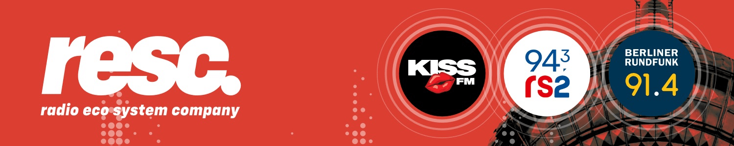 Neue Apps: 94,3 rs2, Berliner Rundfunk 91.4 und 98.8 KISS FM wechseln auf Technologie von resc. 