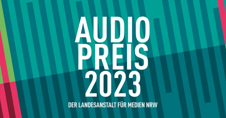 Audiopreis-2023 der Landesmedienanstalt für Medien NRW