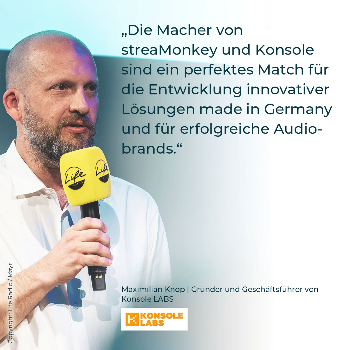 Maximilian Knop | Gründer und Geschäftsführer von Konsole LABS