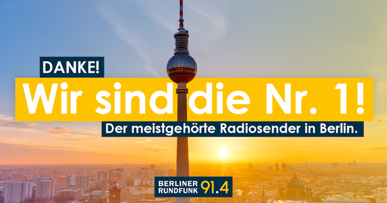 Berliner Rundfunk 91.4 verteidigt Marktführerschaft in Berlin (Bild: © Berliner Rundfunk 91.4)