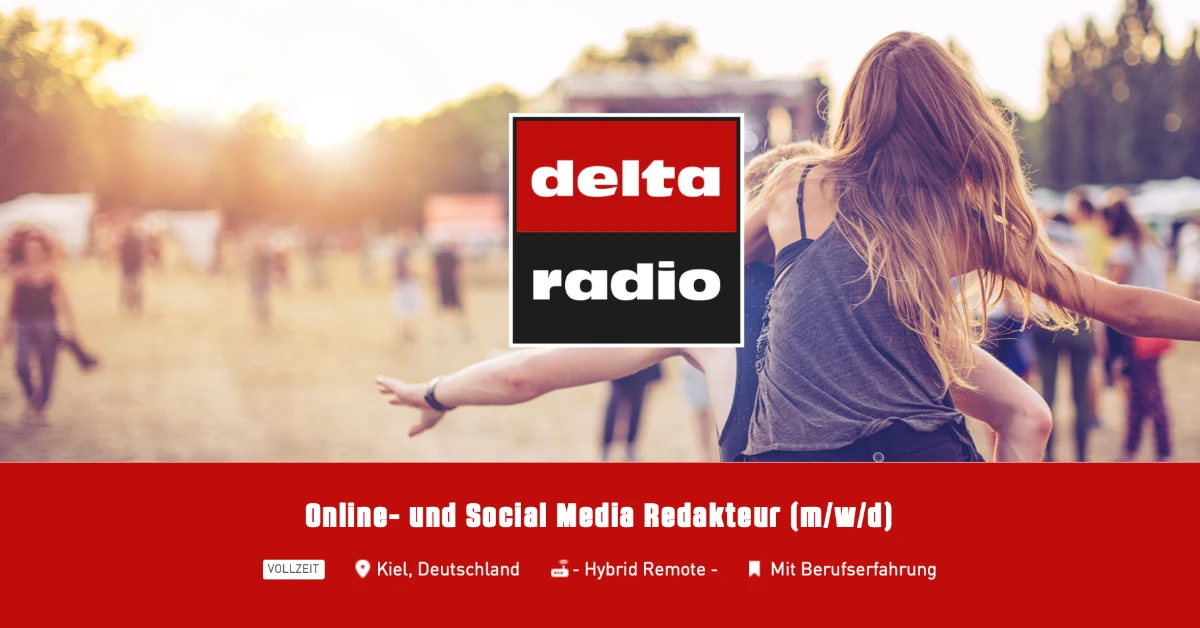 delta radio sucht Online- und Social Media Redakteur