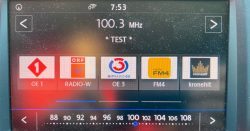 Testsendung auf 100,3 MHz Wien