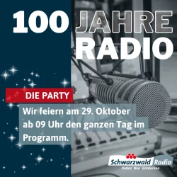 Schwarzwaldradio feiert 100 Jahre Radio mit Geburtstagsshow der Radiolegenden