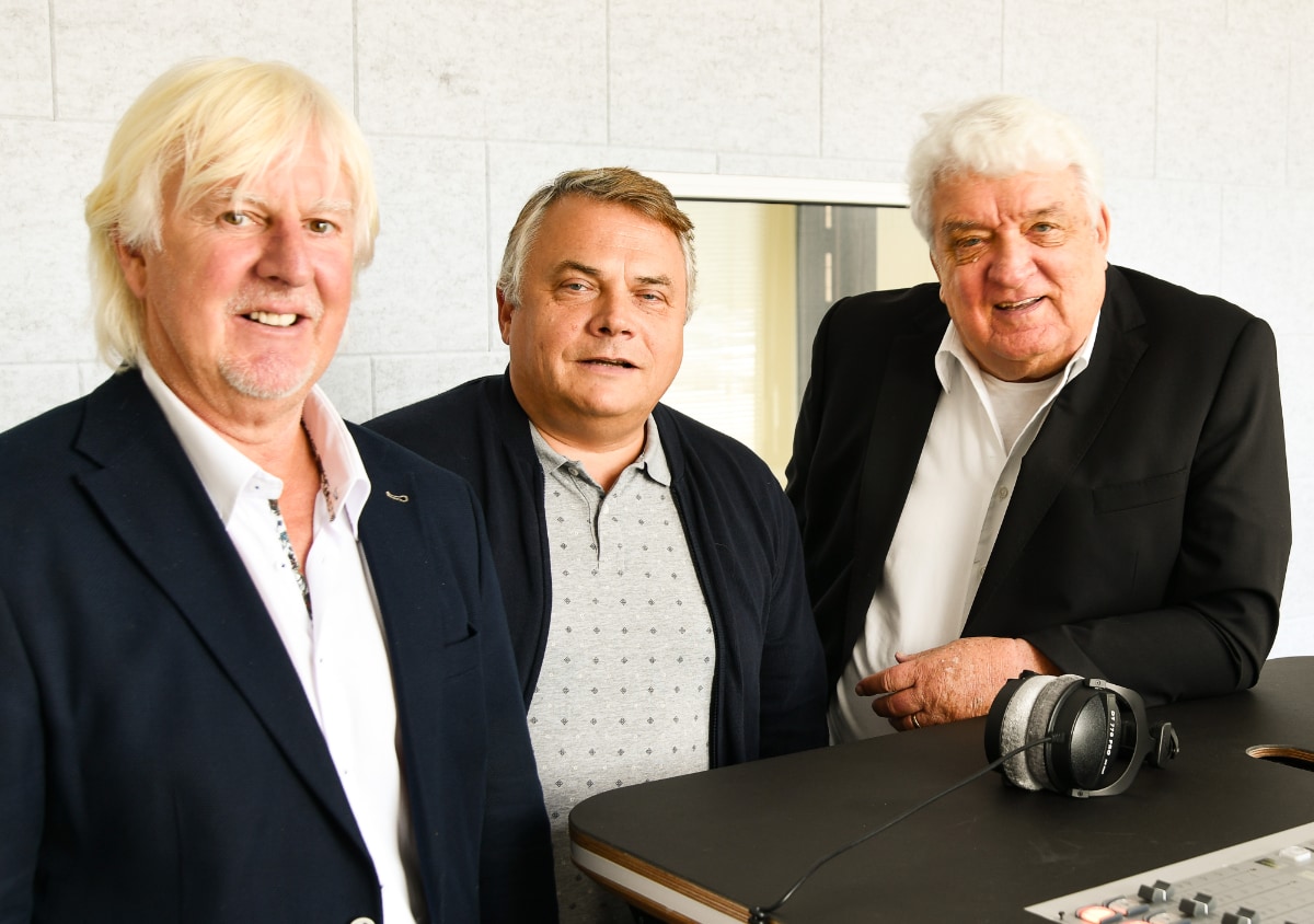 Die Radio Wellenrausch-Gründer Dietmar Baum, Harald Thoma und Hans Meiser (Bild: © Radio Wellenrausch)