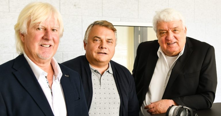 Dietmar Baum, Harald Thoma und Hans Meiser (Bild: © Radio Wellenrausch)