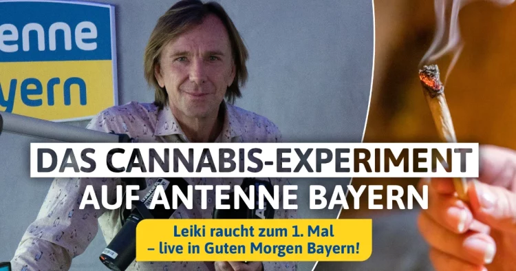 Cannabis-Experiment: Wolfgang Leikermoser von ANTENNE BAYERN testet am 2. April live die Wirkung von Cannabis nach Teil-Legalisierung (Bild: © ANTENNE BAYERN)
