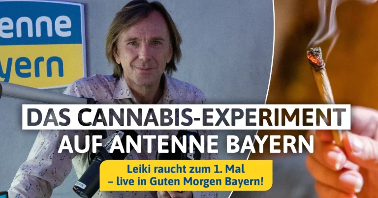 Wolfgang Leikermoser von ANTENNE BAYERN testet am 2. April live die Wirkung von Cannabis nach Teil-Legalisierung (Bild: © ANTENNE BAYERN)