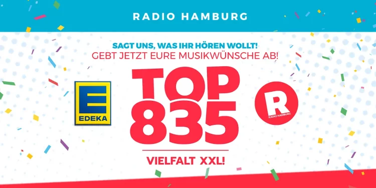 Der Radio Hamburg Oster-Mega-Hit-Marathon 2024: Bis zum 25. März TOP 835 Wunschhit abgeben & gewinnen (Bild: © Radio Hamburg)
