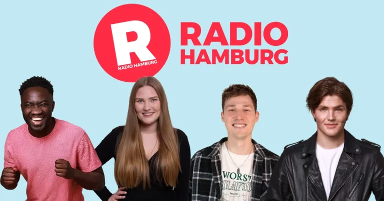 Isaac Hoffmann, Lea Kruse, Finn Rieken und Moritz Maaß (Bild: © Radio Hamburg)