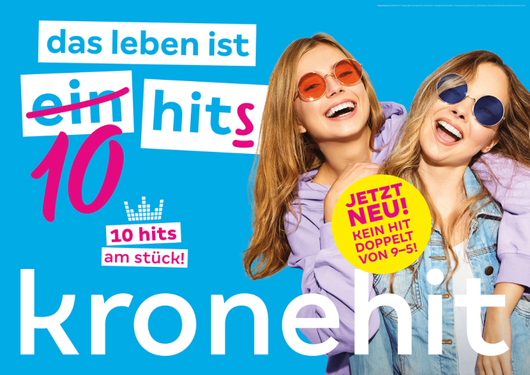 kronehit-Werbekampagne 2014: Das Leben ist 10 Hits (Bild: ©kronehit)